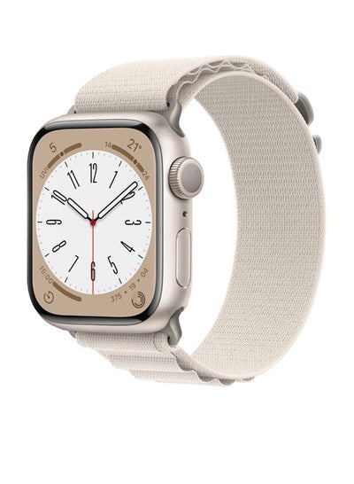 سوار ساعة Apple Alpine Loop متوافق مع مقاسات 38/40/41 ملم، تصميم أنيق ومريح وبوليستر خفيف الوزن