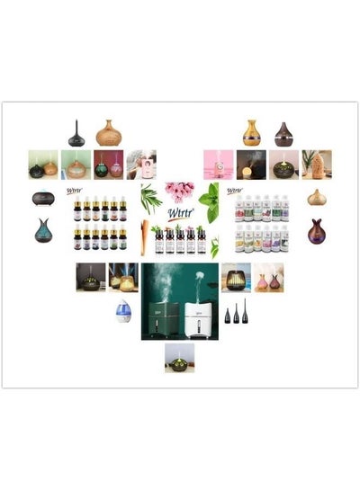 5 Pieces 10ml Bottles of Scented Essential Oils for Air Humidifier Revitalizer