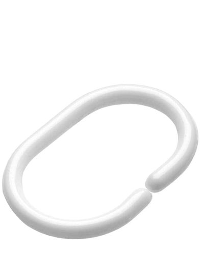 Shower Curtain Rings Plastic 24 Pieces