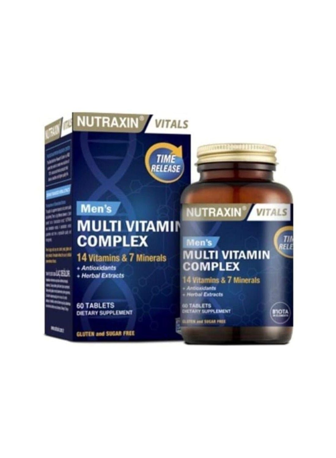 Nutraxin Vitals Men'S Multivitamin Complex 60 Tabs