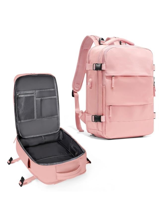 Travel Backpack For Men and Women Airline Approved Carry On Bag with Shoe Compartment, Holds 15.6" Laptop and USB Charging Port