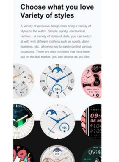 Vikusha Vogue2 Smart Watch 1.32" Fitness Tracker Health Monitor Find Phone Bluetooth IP68 Waterproof