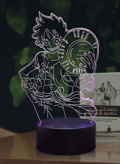 3D LED ضوء الليل اليابان أنيمي قطعة واحدة القرد D لوفي بارد 16 لون تغيير التحكم عن بعد مكتب الجدول مصباح المشجعين حزب ديكور السرير النوم منضدة مصباح