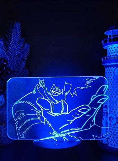 3D Night Lights My Hero Academia Dabi Anime Lamp Boku No Hero Academia Dabi LED Lighting Table Lamp New Year Gift 16 Colors