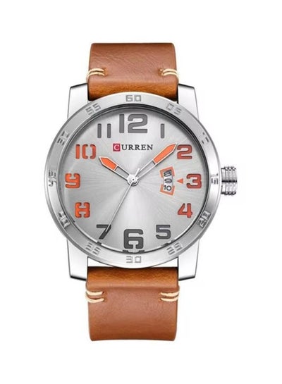 Curren 8254 Water Resistant Analog Watch for Men - Brown