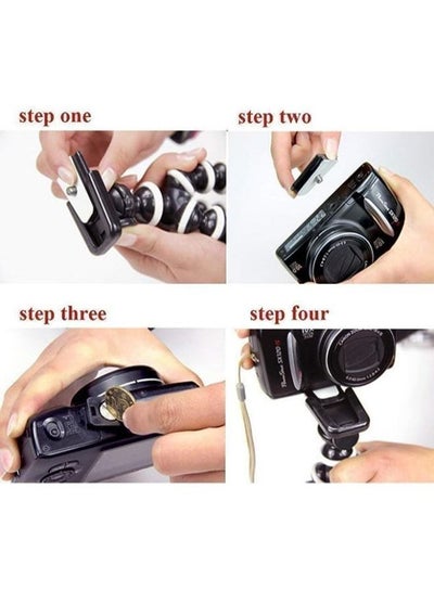 ترايبود 12 بوصة للهواتف المحمولة مع حامل مجاني للموبايل، حامل غوريلا مرن لكاميرات DSLR وكاميرات الأكشن واستخدامات أخرى