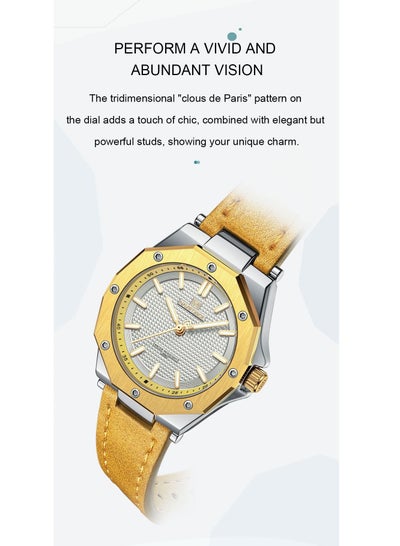 NAVIFORCE NF5026 كوارتز سوار جلدي فاخر نساء بسيط سيدة ساعة مقاوم للماء نساء ساعات أنثى ساعة Reloj Mujer