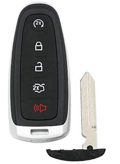 5 Button Silicone Car Remote Key Fob Protect Auto Keys Case Cover For Ford Edge/Escape/Focus/Taurus/Lincoln (Black)