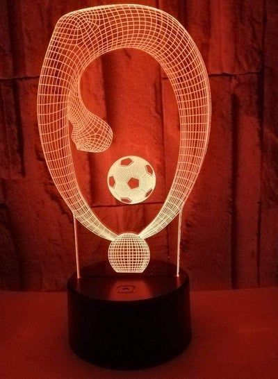 football gymnastics 3D Multicolor Night Light colorful gradient color remote control touch LED light creative gift small table lamp