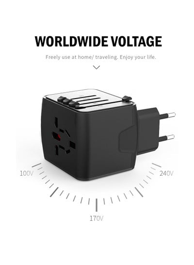 Universal Travel Adapter with 3 USB & 1 Type C Charging Ports