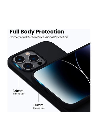 iPhone 14 Pro Silicon Magsafe case MagSafe Silicone Black Case Support Wireless Charging Premium Quality Silicone Cover for iPhone 14 Pro