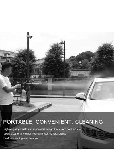 48V Cordless Portable Washer Electric High Pressure Cleaner Machine 220W 30Bar Lithium Handheld Car Cleaning Device With Foam Generator Nozzle Water Pump Simple Box Package