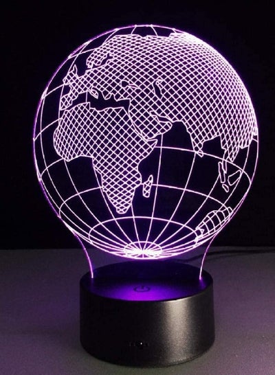 Night Lights Projection Table Lamp Baby Office Home Office Table Lamp Visual 3D World Map Art