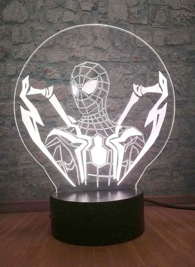 Multicolour Superhero Man Figure Spiderman 3D Luminaria 16 Color LED Gradient Night Light USB Table Lamp Teen Bedroom Decorative Cool Boys Toys