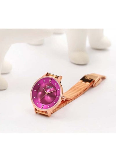 CURREN 9036 Original Brand Mesh Band Wrist Watch For Women
