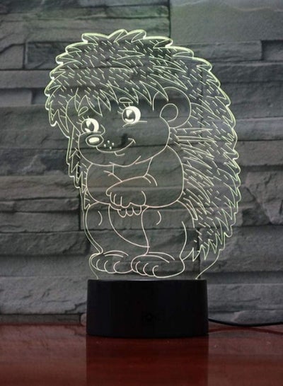 Hedgehog Baby 7 Color Change Decoration 3D LED Night Light Table Lamp Crafts lamp Hedgehog Children New Year Gift Mood Lamp