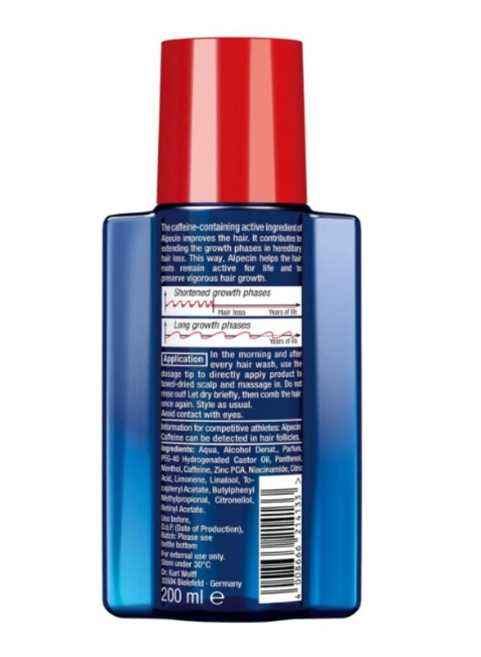 Alpecin Caffeine Liquid hair Energizer For All Hair Type Clear 200ml