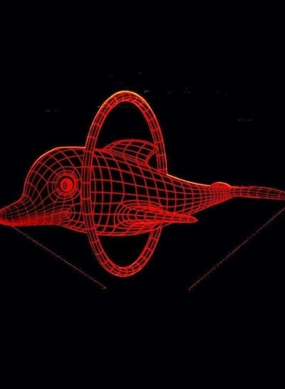 ثلاثية الأبعاد الوهم Led ضوء الليل سرير بيبي جميل دولفين الجدول لمبة مكتب USB ديكور غرفة نوم النوم الإضاءة اللعب الهدايا الإنارة