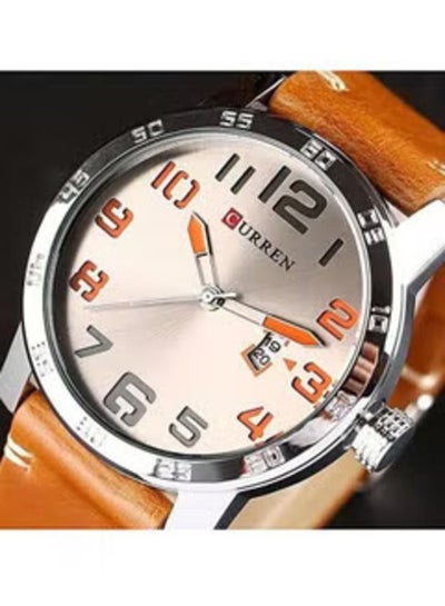 Curren 8254 Water Resistant Analog Watch for Men - Brown
