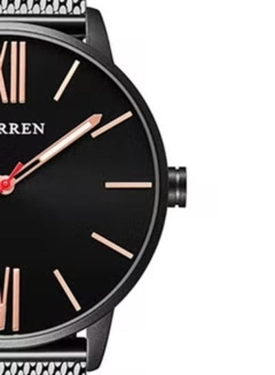 Mens 8238 Stainless Wrist Analog Watch - Black