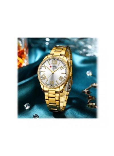 CURREN 9088 Women's Watch Steel Mesh Classic Simple Ladies Quartz Wristwatch With Gift Box