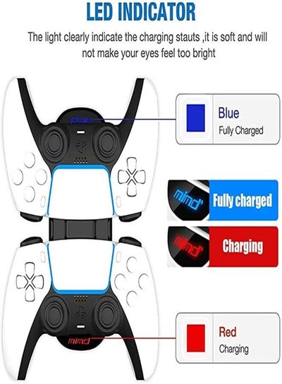 PS5 controller charger station, PS5 Console Accessories, PlayStation 5 charging station dock PS5 remote controllers