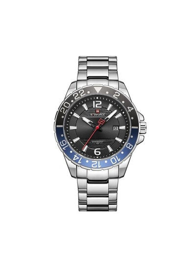 Men's NF9192 S-S-B Stainless Steel Analog Watch