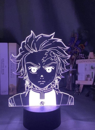 Kimetsu No Yaiba Tanjiro Kamado Figure Led Night Light For Kids Bedroom Decor Mood Light Child Desk 3D Lamp Demon Slayer - With Remote
