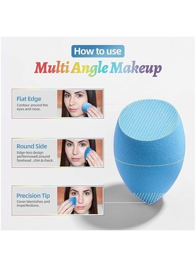 6 Pieces Multicolored Flawless Blending Make Up and Foundation Beauty Sponges