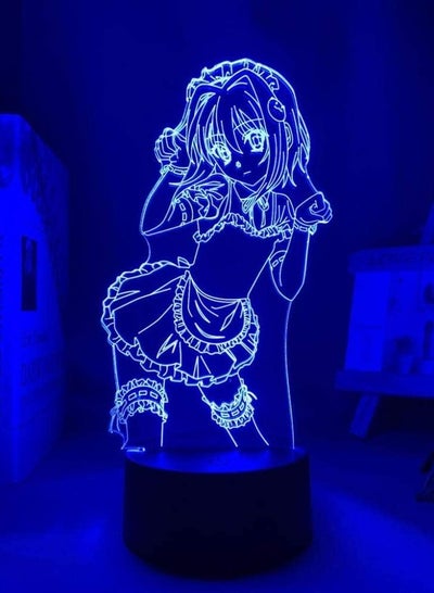 ثلاثية الأبعاد الرسوم المتحركة الوهم ضوء الليل dxd Koneko Toujou Led لغرفة النوم ديكور هدية عيد ميلاد أنيمي مصباح Koneko Toujou المدرسة الثانوية DxD-التحكم عن بعد