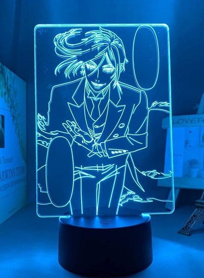 Multicolour 3D Lamp Anime Black Butler for Bedroom Decorative Night Light Kids Children's Birthday Gift Room Manga Black Butler LED Light Lighting