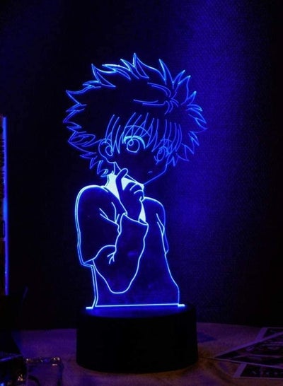3D الوهم LED أضواء الليل مصباح للأطفال أنيمي هنتر X هنتر كيلوا 3D الشكل الليلي للأطفال غرفة نوم ديكور ضوء الليل هدية مانغا الجدول ضوء الجدول مصباح