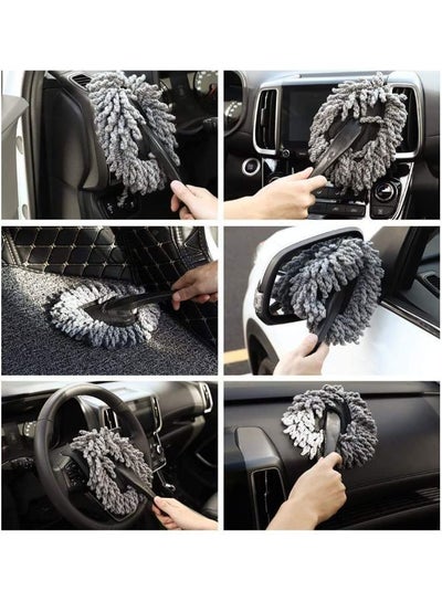 2 Pieces Super Soft Microfiber Car Dash Duster Detail Brush