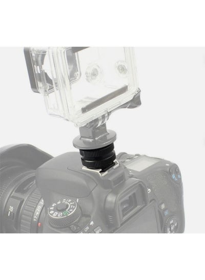 محول رأس برغي قياسي من سبائك الألومنيوم 1/4 بوصة مع صامولة مزدوجة لكاميرا DSLR