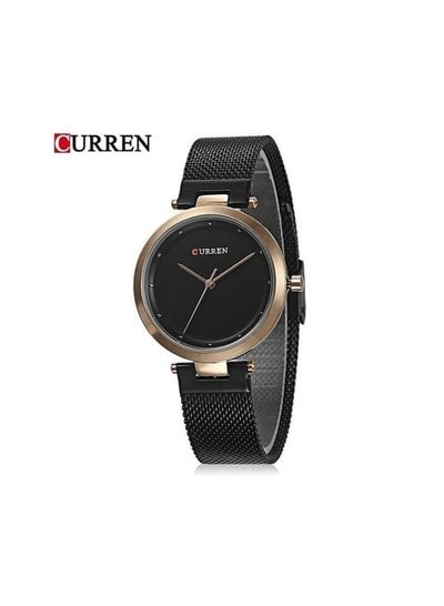 CURREN 9005 Original Brand Mesh Band Wrist Watch For Women With