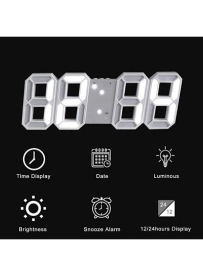 3D Electric Nightlight Alarm Clock for Modern Home Decoration