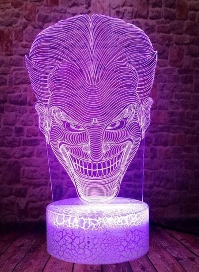 3D Illusion Lamp Led Night Light Sleeping Colorful Change The Joker Figure