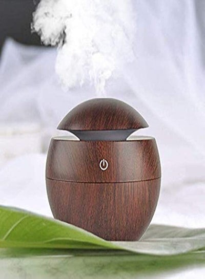 Portable Mini Wooden Air Humidifiers Aromatherapy Ultrasonic Humidifier Oil Aroma Diffuser Usb Purifier Color Changing Led Touch Switch Atomization Humidifier For Home Office and Car