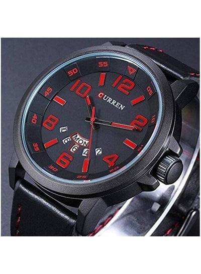 CURREN 8240 Men Japan Movement Quartz Watch Leather Strap Wrist Watches For Men With Date Calendar Male Watch
