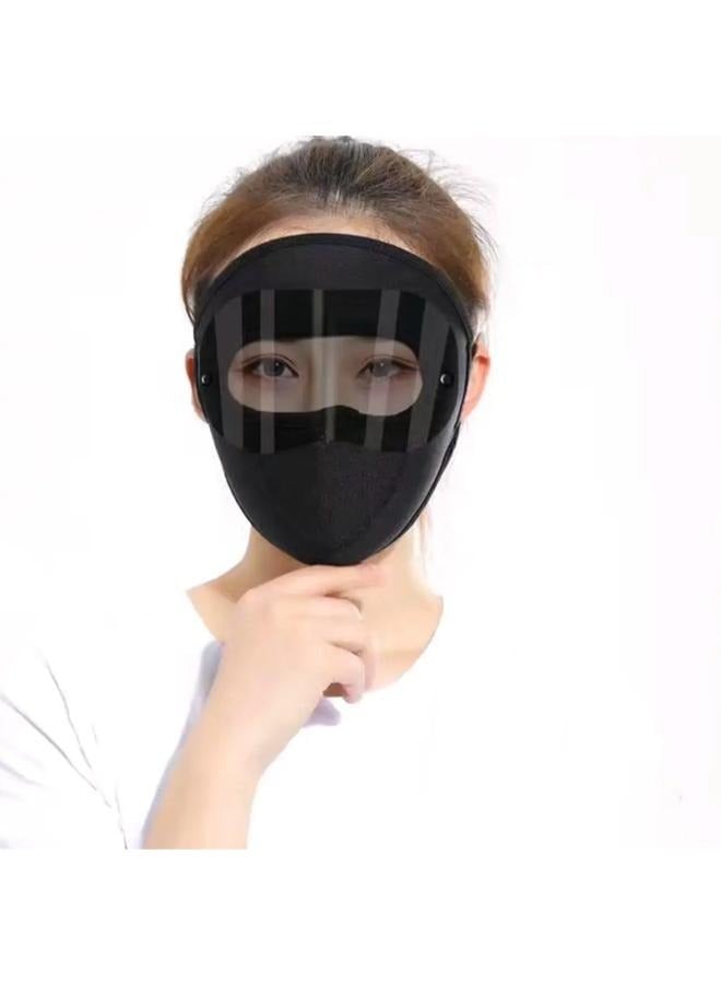 Double Lens Adjustable Eye Protection Sunscreen Mask Full Face Cover