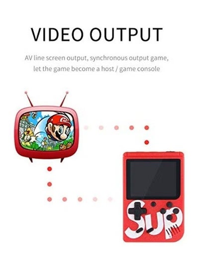 400 in 1 2-Piece SUP Game Boxes Mini Handheld Consoles - Multicolor