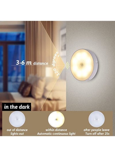 2 Pieces LED Motion Sensor Night Light for Home