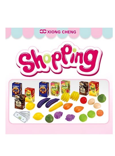 Kids 3 in 1 Shopping Cart Playset for Girls