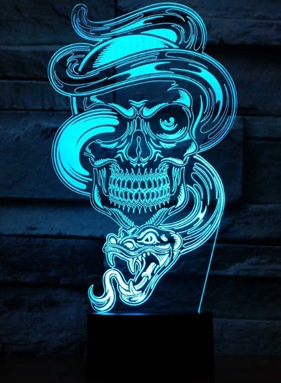 3D Ghost Light Remote Control Table Lamp Superhero Spider Optical Illusion Bulbation Multicolor Night Light 7/16 Colors Changing Mood Lamp LED Multicolor Night Light for Kids