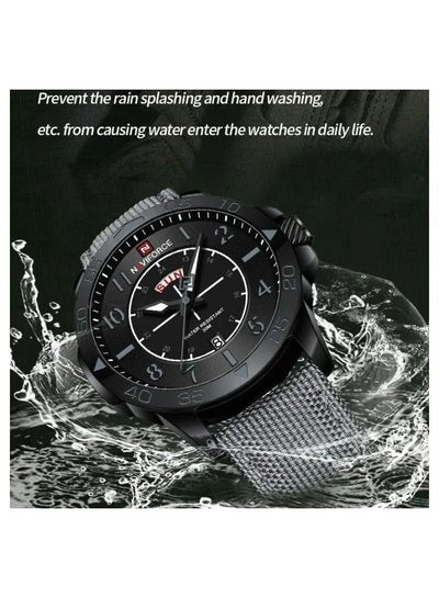 ساعة يد Naviforce للرجال رياضية موديل NF9204N نايلون مقاومة للماء