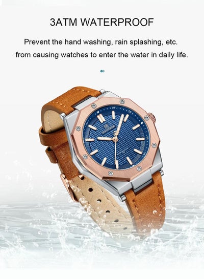 NAVIFORCE NF5026 Quartz Leather Bracelet Luxury Women Simple Lady Watch Waterproof Women Wathches Female Watch Reloj Mujer