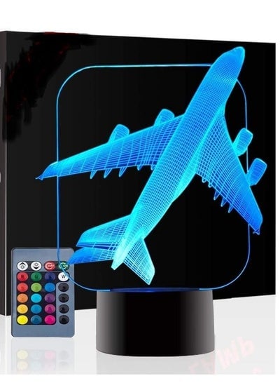 3D Illusion 7 Colours Auto Changing Touch Switch Desk Decoration Lamp