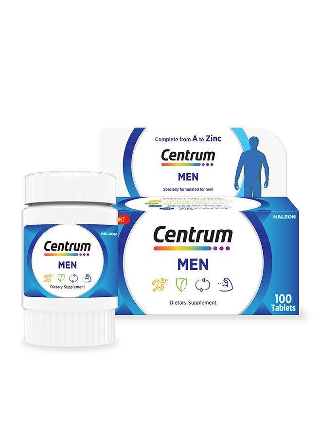 Centrum Men Specially Formulated Multivitamin for Men, 100 Tablets