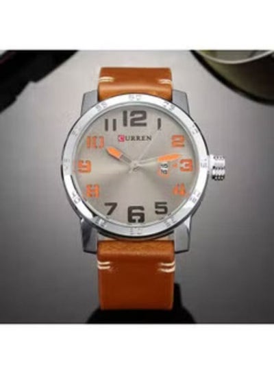 Curren 8254 Water Resistant Analog Watch for Men - Brown