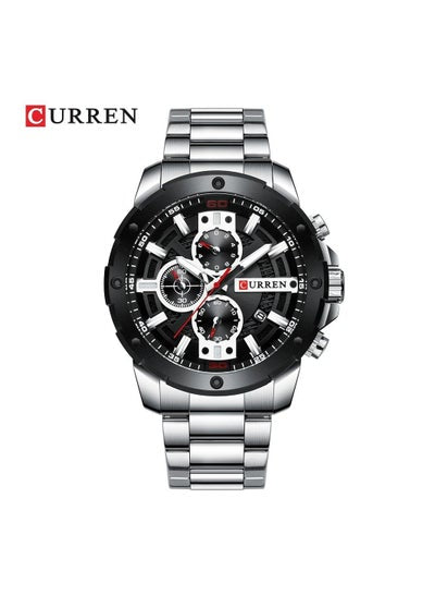 CURREN 8336 رجل ساعة يد رياضية مقاوم للماء كرونوغراف ساعة رجالية العلامة التجارية الفاخرة الفولاذ المقاوم للصدأ ساعة الذكور مع صندوق